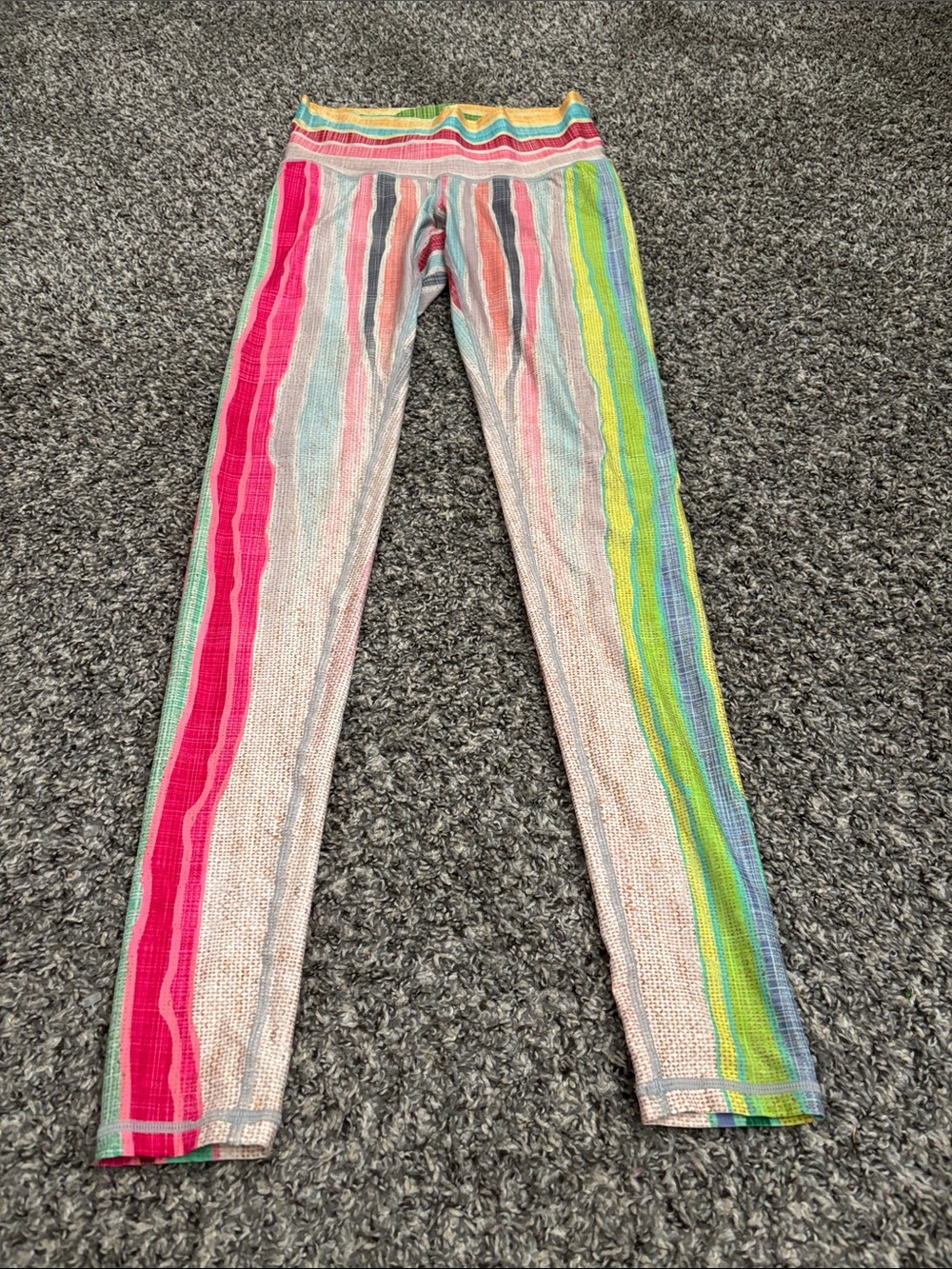 Niyama Sol stripe leggings S hot yoga athletic athleisure soft Pilates exercise